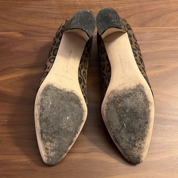 Manolo Blahnik Leopard Suede Tucciototo Pump - Gently Worn - Picture 3 of 6